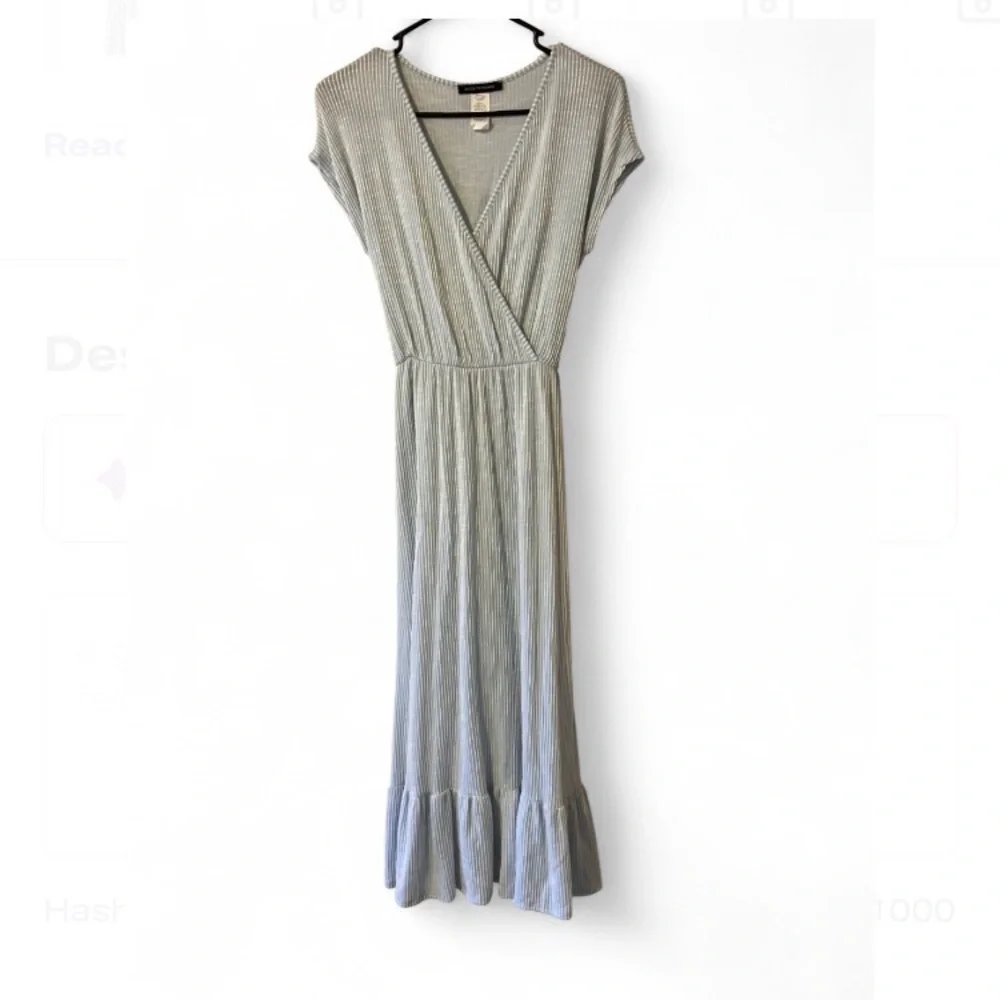 ruffle layers chiffon dresses Romance Dress, in Steel Blue Chiffon, Size: XL | Show Me Your Mumu used Color:Jojo Siwa (1126) Prints 4 Bandeau Faux Feather Trim